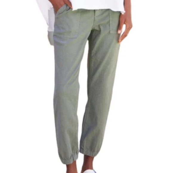 Frank & Eileen Pants - Frank & Eileen Linen Blend Jameson Rosemary Boho Sustainable Joggers Size 10